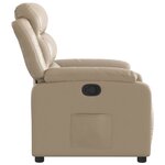 vidaXL Fauteuil inclinable Cappuccino Similicuir