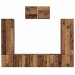 vidaXL Ensemble meuble TV 7 Pièces Bois ancien 180 x 30 x 120 cm