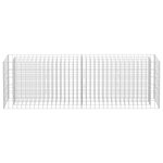 vidaXL Lit surélevé à gabion Acier galvanisé 180x30x60 cm