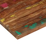 vidaXL Dessus de table 80x50x3 8 cm rectangulaire bois massif récupéré