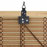 vidaXL Store enrouleur Autre Marron Clair 120 x 220 cm Bambou