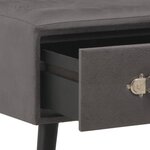 vidaXL Table basse Gris 80x40x46 cm Similicuir