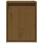 vidaXL Armoires murales 2 Pièces Marron miel 30x30x40 cm Pin massif