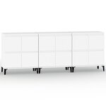 vidaXL Buffets 3 Pièces blanc 60x35x70 cm bois d'ingénierie
