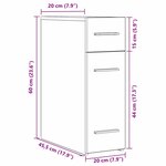 Armoire à pharmacie en bois ancien 20x45 5x60 cm en bois d'ingénierie