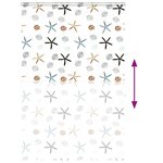 vidaXL Store enrouleur de douche avec cassette largeur du tissu 146 cm