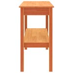 vidaXL Table console Marron cire 110 x 40 x 75 cm Bois massif en pin