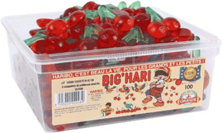 Haribo Big Hari Cerises Boîte de 105 pièces