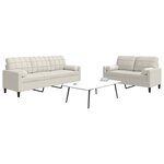 vidaXL Ensemble de canapés 2 Pièces avec coussins et traversins velours