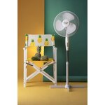 Ventilateur sur pied réglable 102 - 125 cm 45W Diam 40 cm blanc ADLER EUROPE