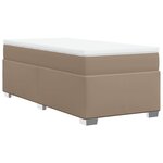 vidaXL Sommier à lattes de lit avec matelas Cappuccino 80x200 cm