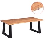 vidaXL Table basse Bois d'acacia massif 110 x 60 x 40 cm