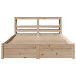 vidaXL Cadre de lit avec tête de lit sans matelas 120x200 cm