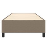 vidaXL Cadre de lit à ressorts taupe 90x200 cm tissu