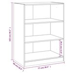 vidaXL Garde-robe blanc 77x48x102 cm bois d'ingénierie