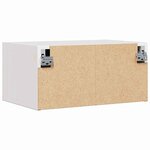 vidaXL Table de chevet Blanc 50 x 32 5 x 24 cm Bois massif en pin