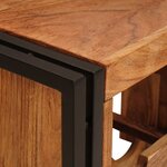 vidaXL Étagère à vin Marron 100 x 45 x 33 cm Bois d'Acacia Massif