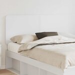 vidaXL Tête de lit Blanc 140 cm Bois d'ingénierie