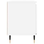 vidaXL Meuble TV blanc 104x35x50 cm bois d'ingénierie
