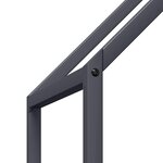 vidaXL Portant de bois chauffage anthracite 60x25x90 cm