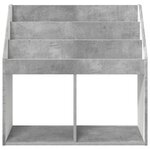 vidaXL Bibliothèque pour enfants Gris béton 72 5 x 29 5 x 69 cm