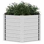 vidaXL Lit surélevé de jardin 129x77 cm Acier galvanisé Argenté