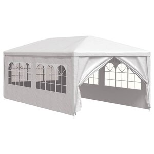 vidaXL Tente de réception 3 x 6 m Blanc