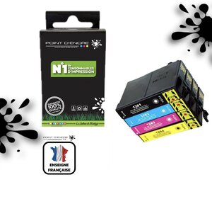 T1285 - Renard - NOIR / CYAN / MAGENTA / JAUNE - Grande capacité