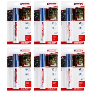 Marqueur craie liquide 4090 blister de 1 bleu 4-15 mm x 6 EDDING
