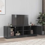 vidaXL Meubles TV 2 Pièces noir 67x39x44 cm acier