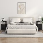 vidaXL Armoires de chevet avec tiroir 2 Pièces Chêne noir 30 x 48 x 61 cm