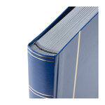 Classeur à bandes pour timbres 64 pages noires. Couleur - Bleu