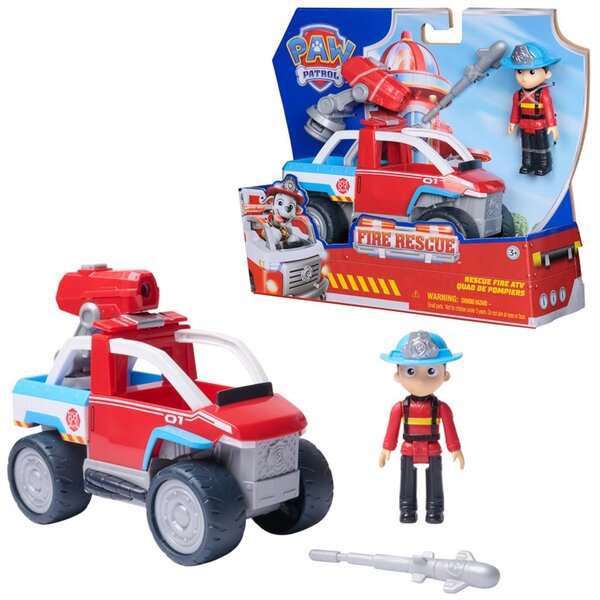 Spin Master 6073897 - PAW Patrol - Fire Rescue - Ryder avec véhicule de secours