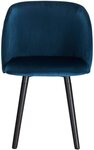 Chaise de salle à manger avec accoudoirs en velours bleu 19_0000024