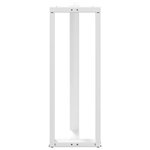 vidaXL Pieds de table de bar en forme de T  2 pièces  blanc  40 x 35 x (110-111) cm  acier