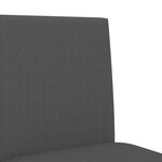 vidaXL Chaises de bar lot de 2 bois massif d'hévéa et tissu