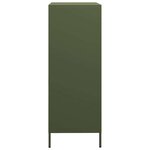 vidaXL Buffet haut vert olive 68x39x101 5 cm acier
