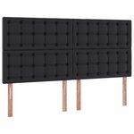 vidaXL Lit avec rangement et matelas avec matelas Noir 200 x 200 cm
