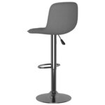 vidaXL Tabourets de bar lot de 2 gris clair tissu