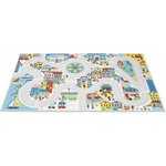 Tapis de jeu - Chambre - Enfant - Ville  voiture - 120x78cm - Dès 2 ans - Janod