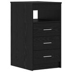 vidaXL Bureau 2 Pièces Chêne noir 140 x 50 x 76 cm Bois d'ingénierie