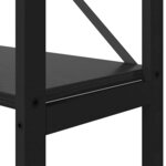 vidaXL Étagère Chêne noir 156 x 25 x 167.5 cm Bois d'ingénierie