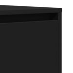 vidaXL Buffet avec tiroir Noir 120 x 41 x 75 cm Bois d'ingénierie