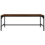 vidaXL Table basse Chêne marron 80x50x35 cm Bois d'ingénierie