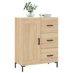 vidaXL Buffet chêne sonoma 69 5x34x90 cm bois d'ingénierie