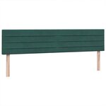 vidaXL Sommier à lattes de lit et matelas vert foncé 180x210cm velours