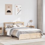 vidaXL Cadre de lit avec tête de lit sans matelas 160x200 cm