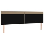 vidaXL Tête de lit Montage mural Cappuccino 200 cm PVC