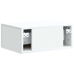 vidaXL Cabinet de chevet mural avec tiroir Blanc 49 x 34 5 x 20 cm