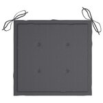 vidaXL Chaises de jardin avec coussins lot de 6 Bois d'acacia massif